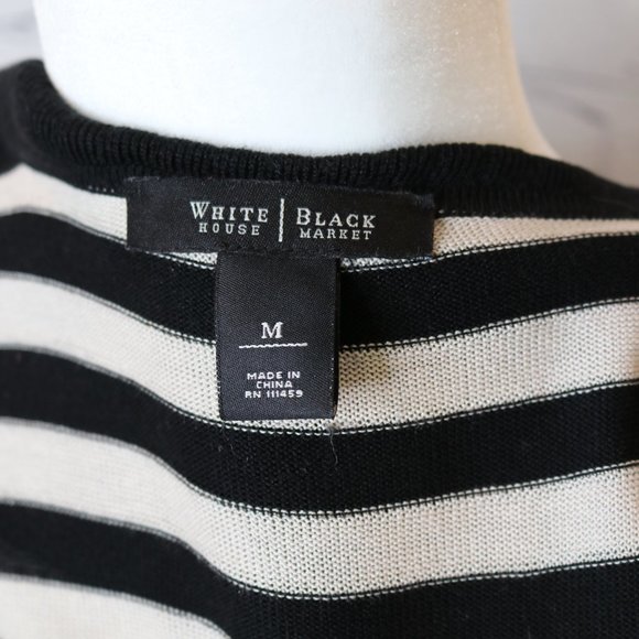Striped Black and Tan Cardigan - Picture 7 of 8